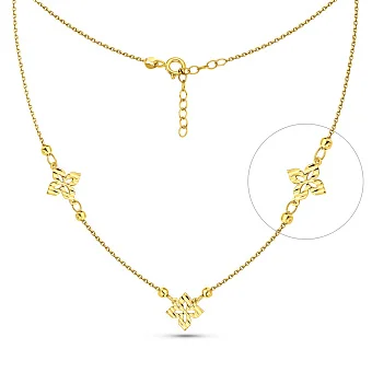 Золоте кольє без каменів (арт. 352627ж)