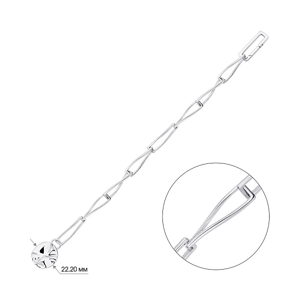 Срібний браслет з підвіскою Trendy Style (арт. 7509/3519) – зображення 2