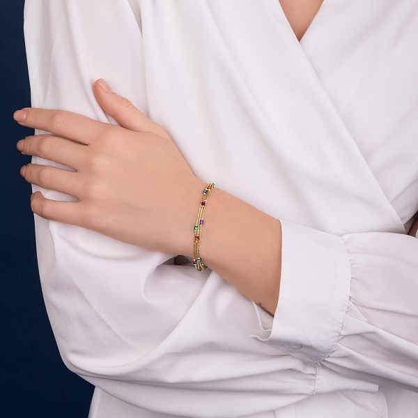 Золотий браслет Francelli (арт. 326452жцв) – зображення 3