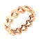 Кольцо "Звенья" из красного золота (арт. 140905) – изображение 1