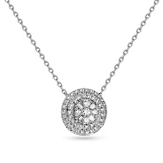 Кольє з білого золота з діамантами (арт. Ц341212015б)