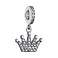 Серебряный шарм Корона с россыпью из фианитов (арт. 7903/П5Ф/7041) – изображение 1