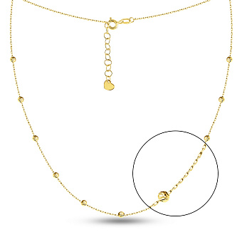 Фото Золоте кольє з кульками (арт. 360178ж)