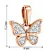 Золотая подвеска Бабочка с фианитами (арт. 440575) – изображение 4