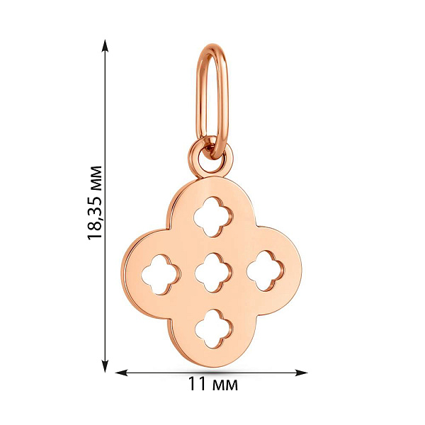 Підвіска з червоного золота (арт. 441275) – зображення 4