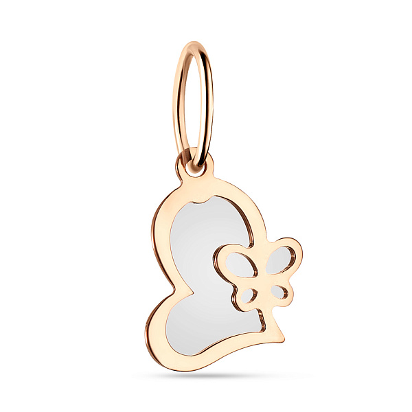 Золотая подвеска «Сердце» (арт. 423896) – изображение 1