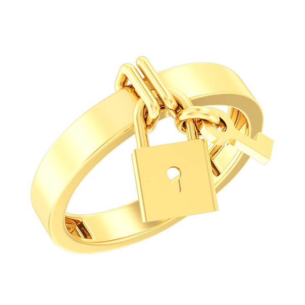 Золота каблучка без каменів (арт. 140572ж) – зображення 1