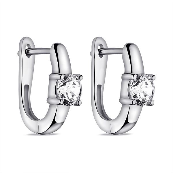 Серебряные серьги с фианитами (арт. 7502/9812) – изображение 1