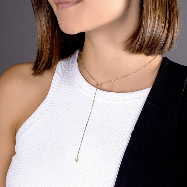 Колье Fly из желтого золота Герб Украины-Трезубец (арт. 370088ж) – изображение 3