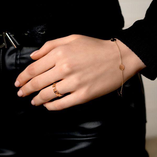 Браслет "Монети" з червоного золота (арт. 324428/5) – зображення 2