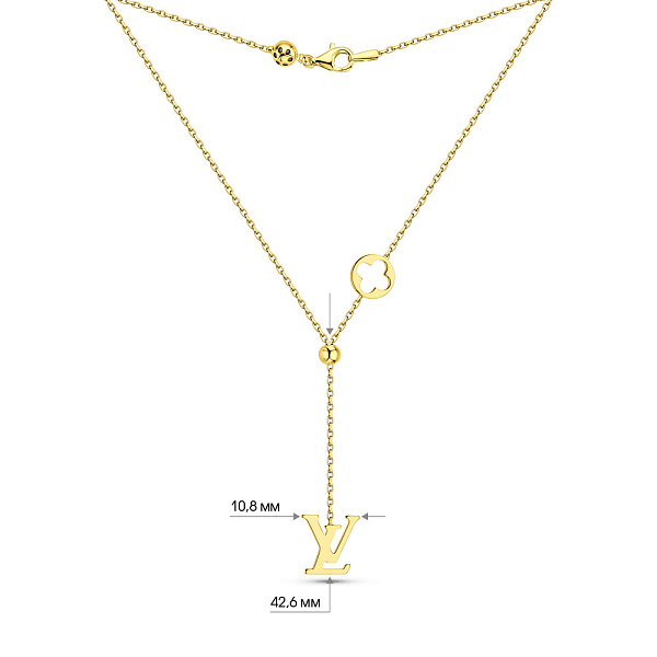 Колье из желтого золота (арт. 352694ж) – изображение 3