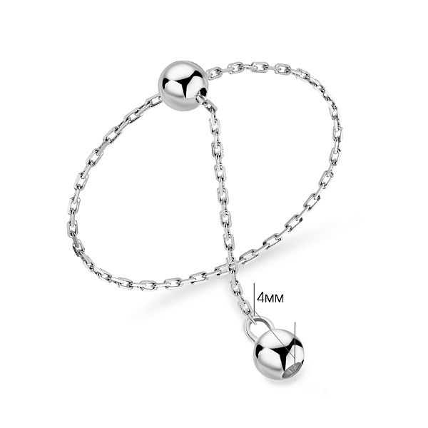 Каблучка FLY з білого золота (арт. 1401058б) – зображення 4