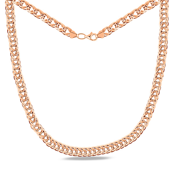 Золотое колье с переплетением без камней (арт. 350543) – изображение 1