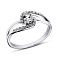 Серебряное кольцо с фианитами (арт. 7501/11023р) – изображение 1