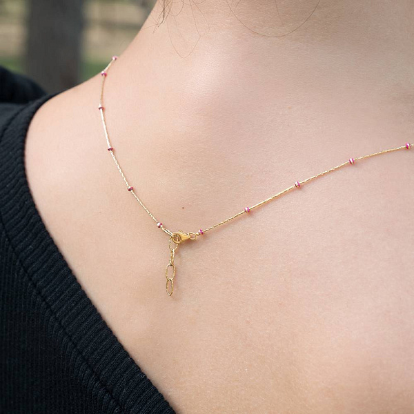 Колье Francelli из желтого золота (арт. 351331жмлн) – изображение 3