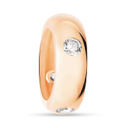 Подвеска-шарм из красного золота с фианитами (арт. 424124)