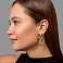 Серьги из желтого и белого золота (арт. 104237жб) – изображение 4