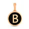 Кулон Буква В из красного золота с эмалью (арт. 440993еч) – изображение 1