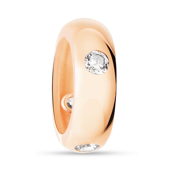 Подвеска-шарм из красного золота с фианитами (арт. 424124) – изображение 1