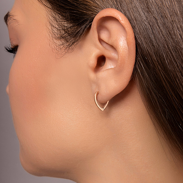 Сережки з червоного золота (арт. 1101219) – зображення 3