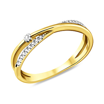 Фото Золота каблучка Синергія в жовтому кольорі металу (арт. 141094ж)