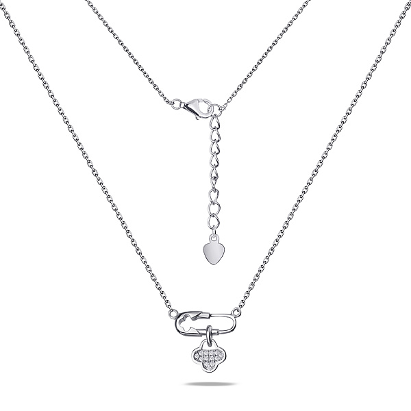 Серебряное колье с фианитами (арт. 7507/862) – изображение 2