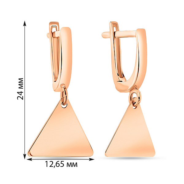 Золотые серьги с подвесками (арт. 108632) – изображение 4