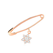 Золотая булавка с фианитами (арт. 360011)