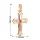 Золотий натільний хрестик з розп'яттям (арт. 501613кб) – зображення 2