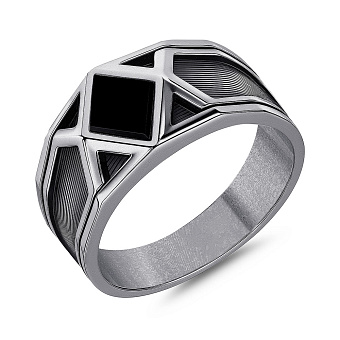 Серебряная печатка с крупным камнем (арт. 7906/2370о)