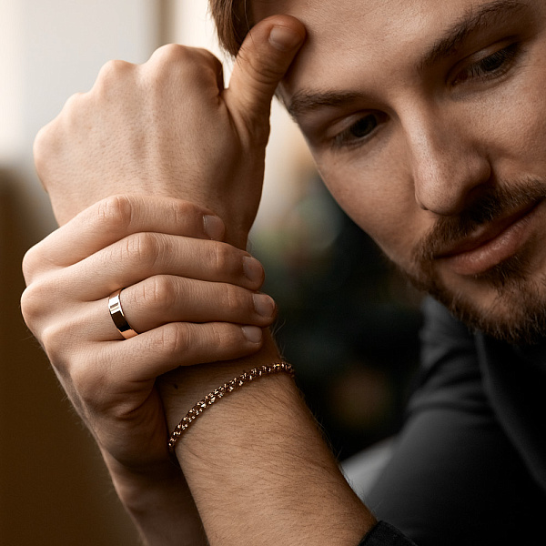 Обручка Комфорт Американка з червоного золота (арт. 239194) – зображення 8