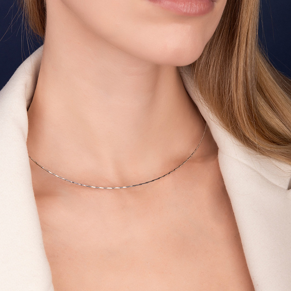 Золотое колье-струна Francelli (арт. 352523б) – изображение 2