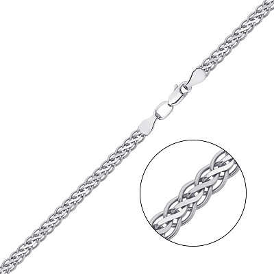 Серебряная цепочка плетения Спига плоская (арт. 0303612)