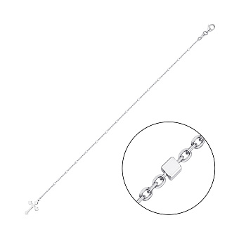 Фото Серебряный браслет без камней (арт. 7509/3927)