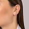 Серьги из белого золота с бриллиантами (арт. С011807010б) – изображение 2
