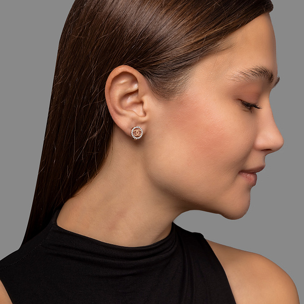 Золоті сережки з фіанітами (арт. 1101210) – зображення 3