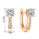 Сережки з червоного золота з фіанітами (арт. 111264) – зображення 5