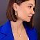 Золотые серьги-подвески Francelli (арт. 1091276ж) – изображение 3