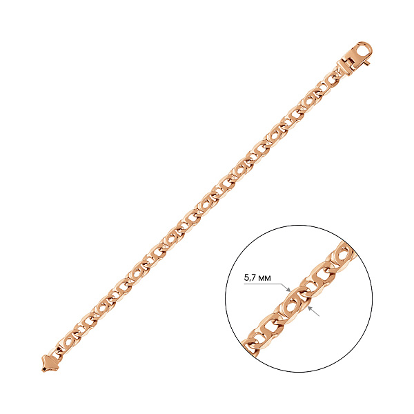 Цепочный золотой браслет (арт. 326594) – изображение 2