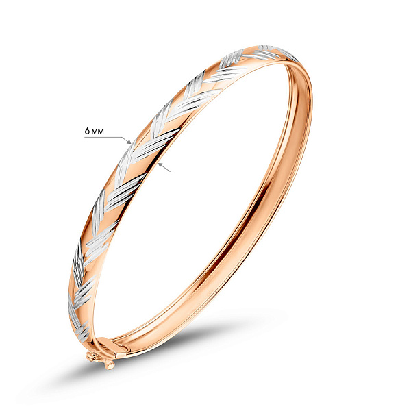 Золотой браслет с алмазной гранью (арт. 340606) – изображение 2