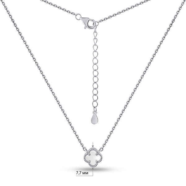 Кольє зі срібла з перламутром (арт. 7507/470/7п) – зображення 3