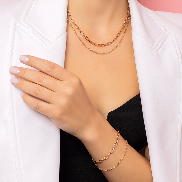 Золотой браслет Звенья (арт. 3261111) – изображение 4