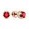 Сережки из красного золота с гранатом (арт. 111090Пгр) – изображение 1