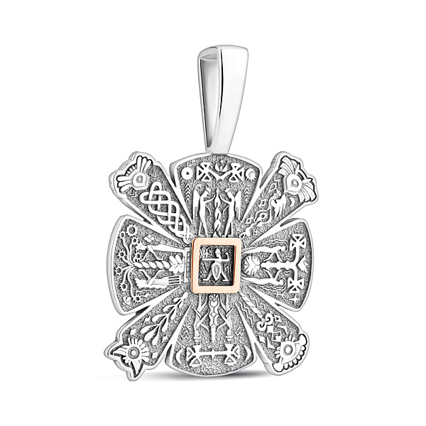 Срібний підвіс-оберіг без каменів (арт. 7203/2463) – зображення 1