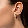 Золотые серьги без камней (арт. 121103) – изображение 5