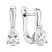 Серебряные серьги с фианитами (арт. 7502/10227) – изображение 1