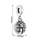 Серебряный шарм с фианитом (арт. 7903/4604) – изображение 4