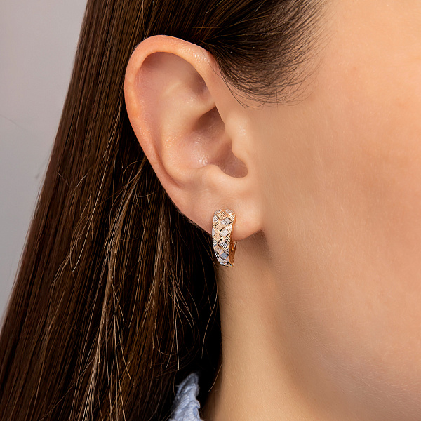 Сережки з червоного золота (арт. 121233) – зображення 2