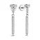 Срібні сережки Цвяхи з розсипом фіанітів (арт. 7518/С2Ф/894) – зображення 1