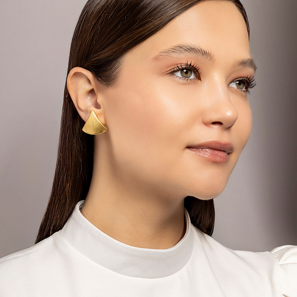 Серьги Francelli из желтого золота (арт. 1091876жм) – изображение 3